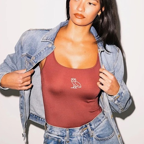 OVO Tops - October’s Very Own OVO Tank Bodysuit small brurgundy good condition Drake